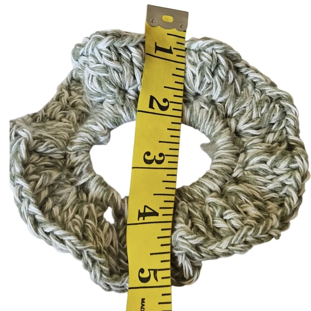 Handmade Sage Green Crochet Ballerina Scrunchie Tutu Bun Hair Accessory Gift